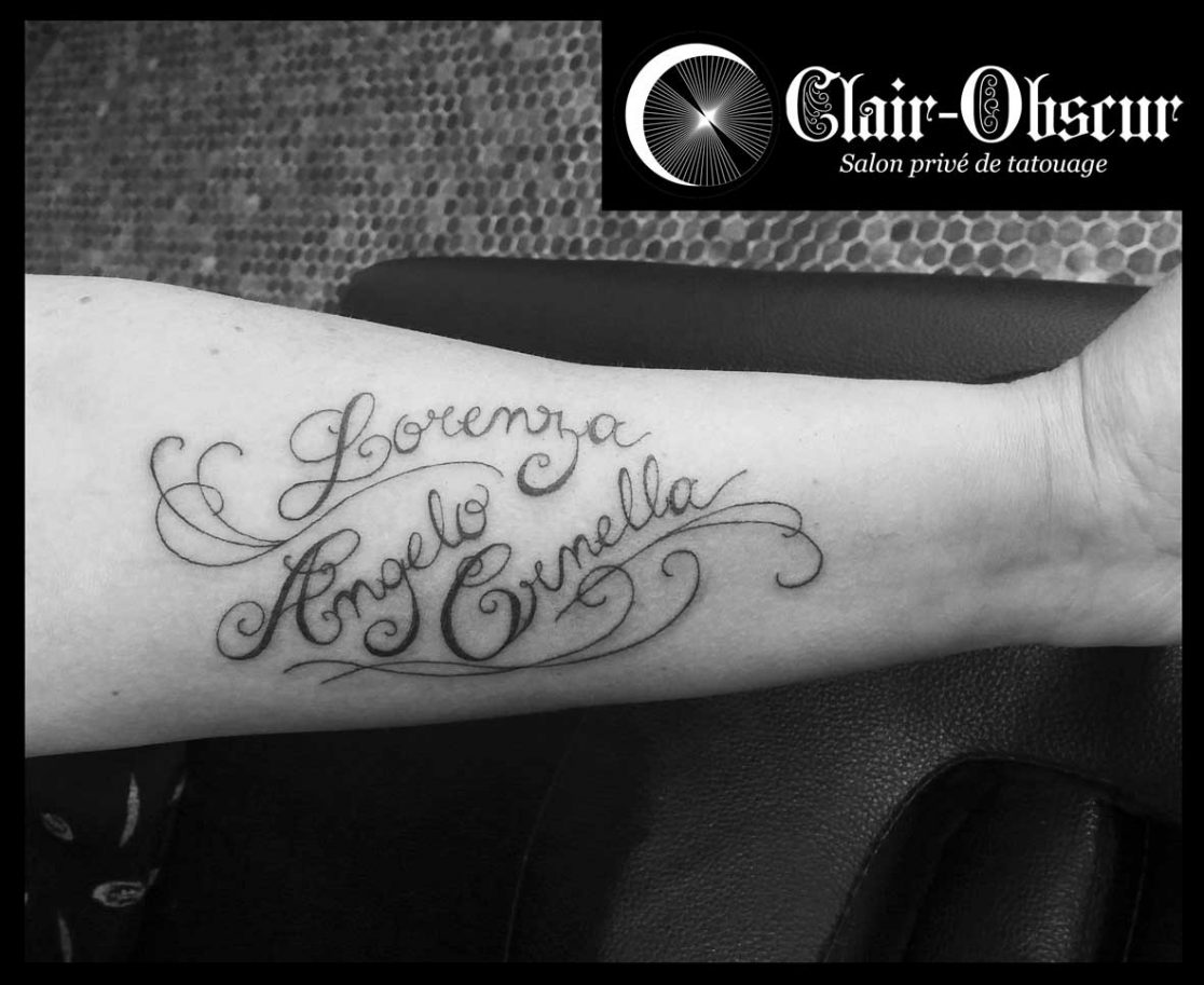 Tatouage 3 Prénoms Avant Bras